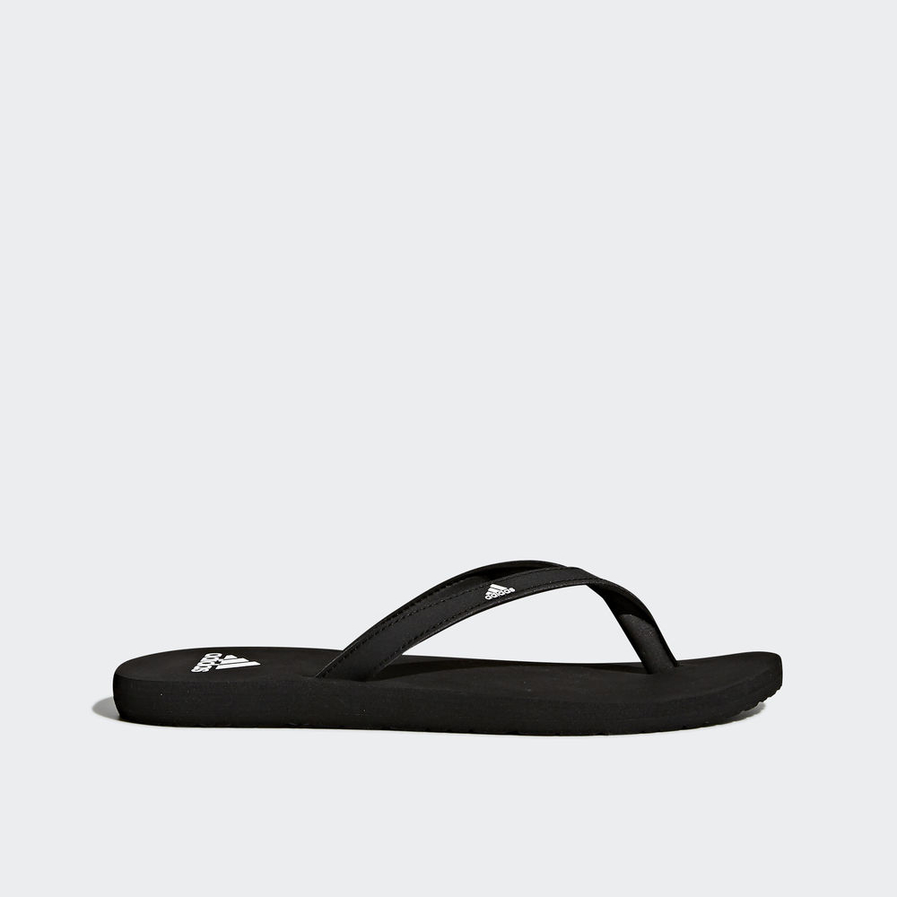 Adidas Eezay Essence Thong - σαγιοναρες γυναικεια - Μαυρα/Μαυρα/Ασπρα,Μέγεθος: EU 36 – 54 2/3 (645MD